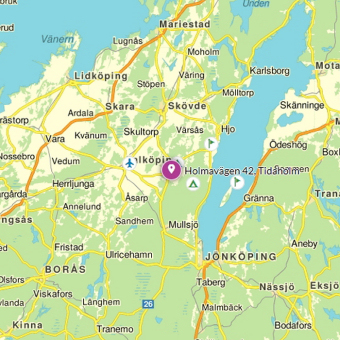 Kartbild var i Skaraborg som Madngsholms Bygdegrd ligger