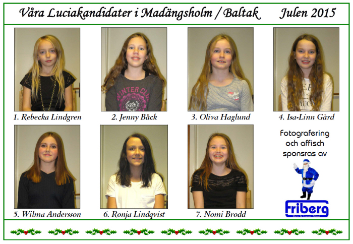 Vra Luciakandidater i Holma-Baltak 2015