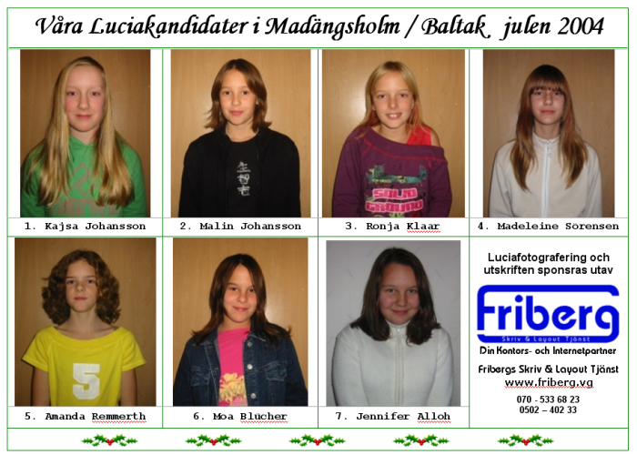 Luciakandidater 2004