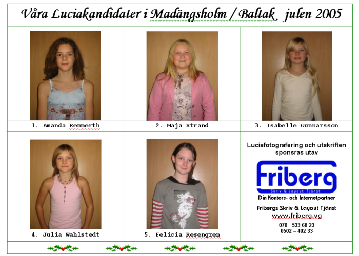 Luciakandidater 2005
