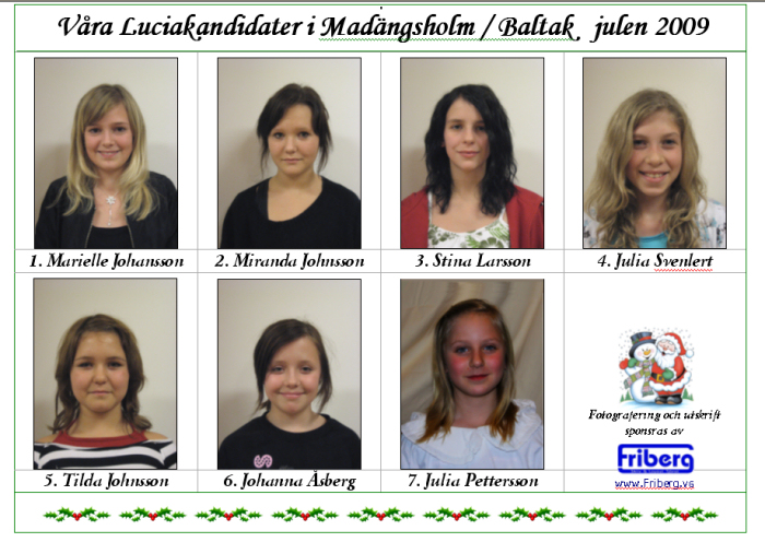 Luciakandidater 2009